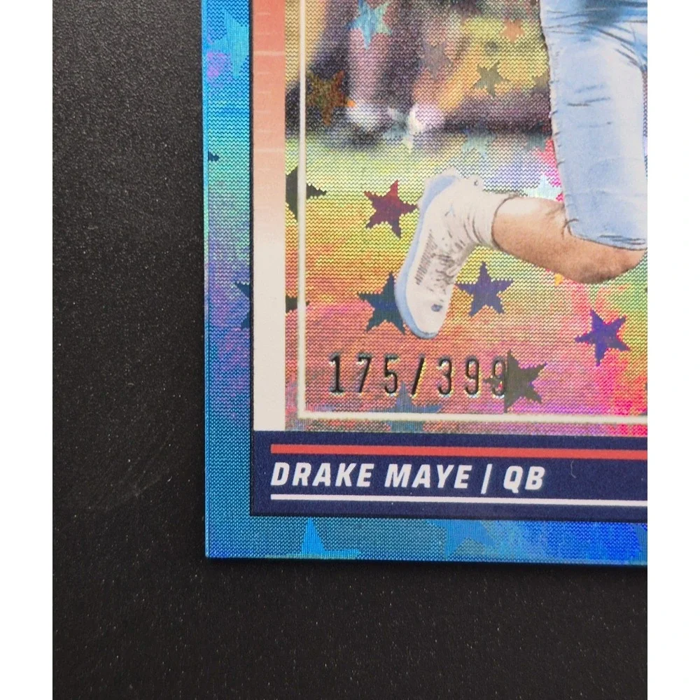 2024 Panini Score Drake Maye #303 Rookie Blue Stars /399 SP New England Patriots